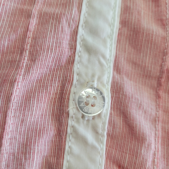 Mat De Misane Linen Blend Shirt Top Popover Size 44 US Large - Picture 3 of 11